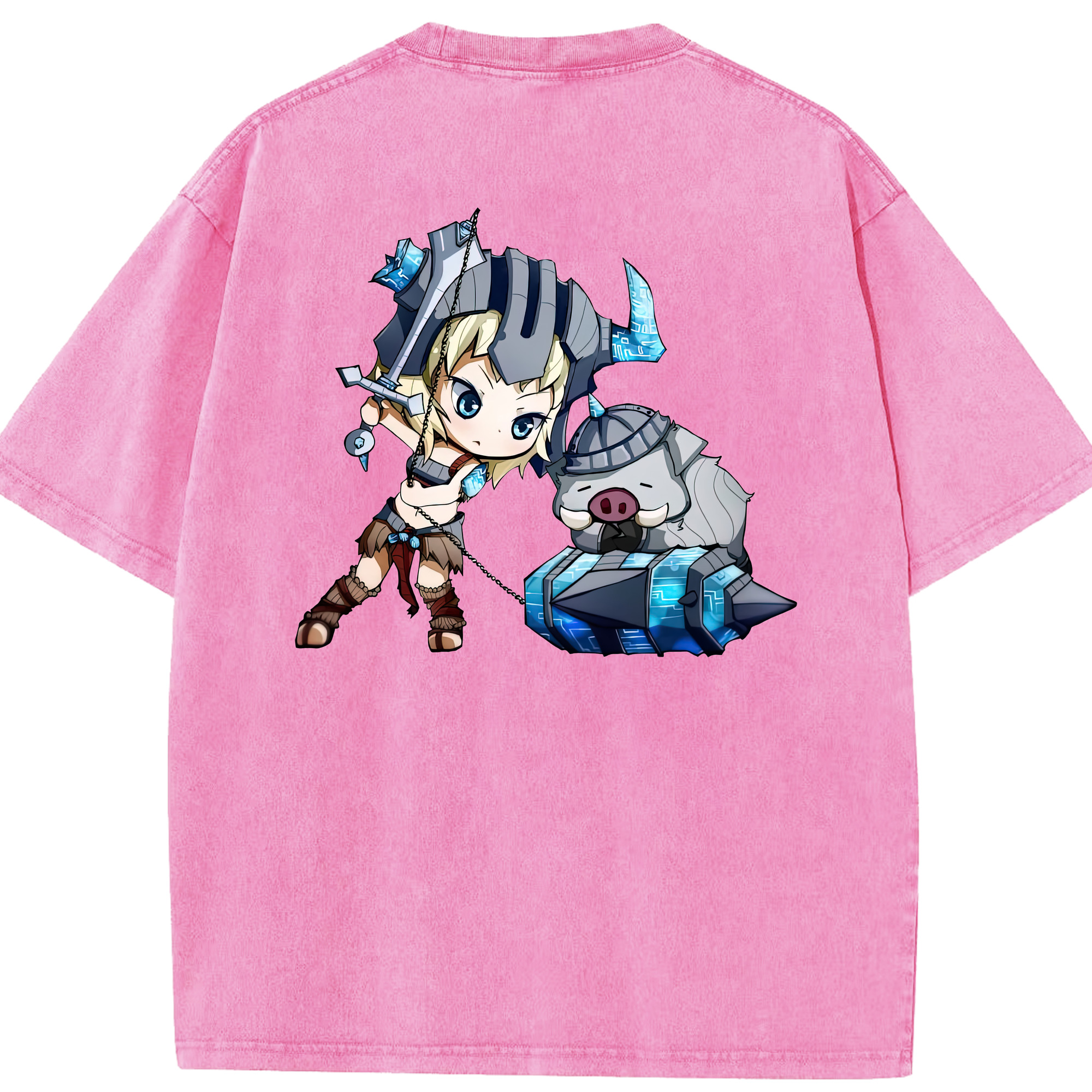 リーグ・オブ・レジェンド League of Legends LOL 綿100% ヴィンテージ風 半袖Tシャツ（背面プリント）